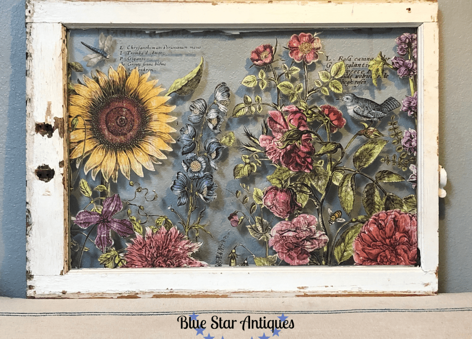 Dress Up a Vintage Window with Transfers