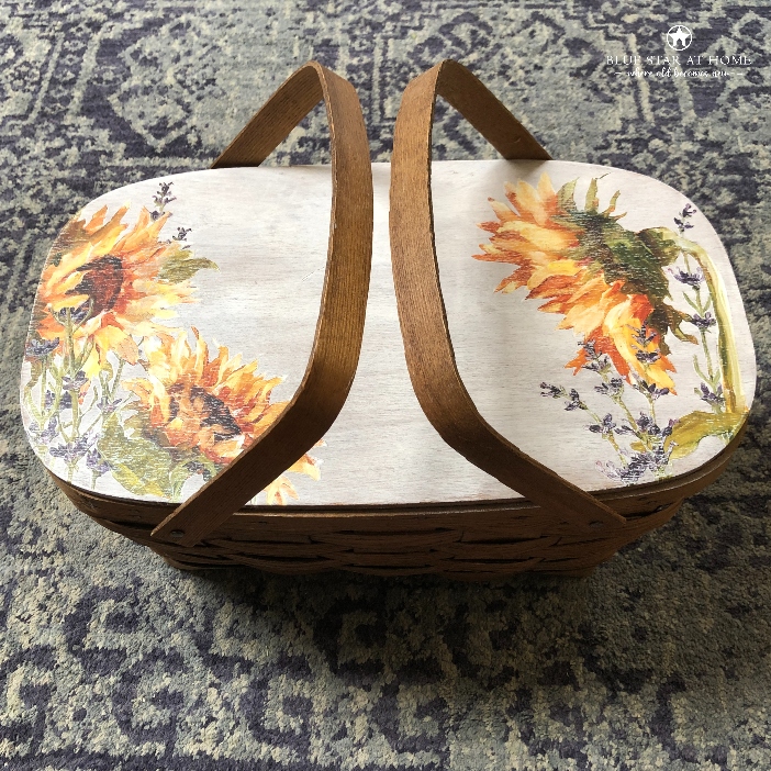 Blue star iod picnic basket Blue star iod picnic basket Using the New IOD Painterly Florals Transfer